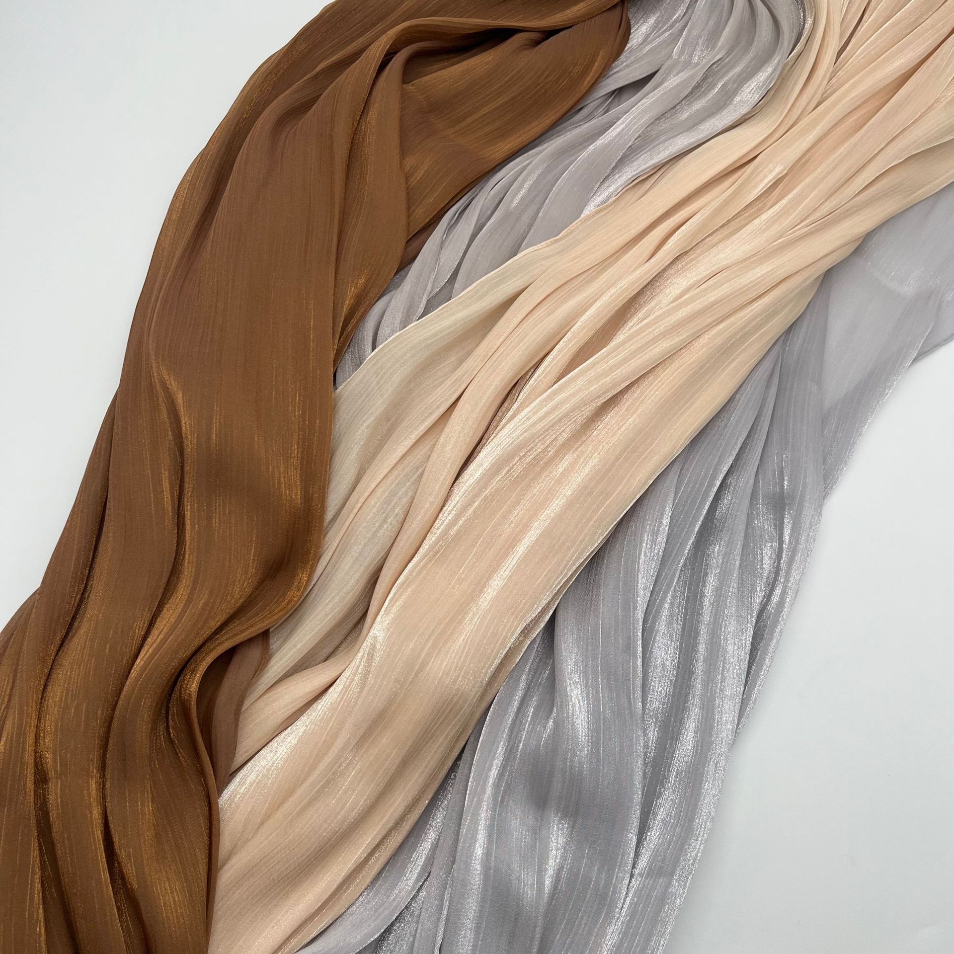 Shiny Satin Scarf Malay Scarf - Image 9