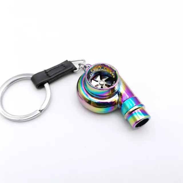 Car Turbo Whistle Modeling Simulation Alloy Metal Keychains Colorful Color - Shop at LoveMi