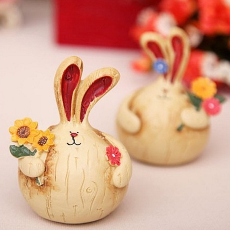 Title 3, Resin Fat Rabbit Creative Home Cute Decorative ...