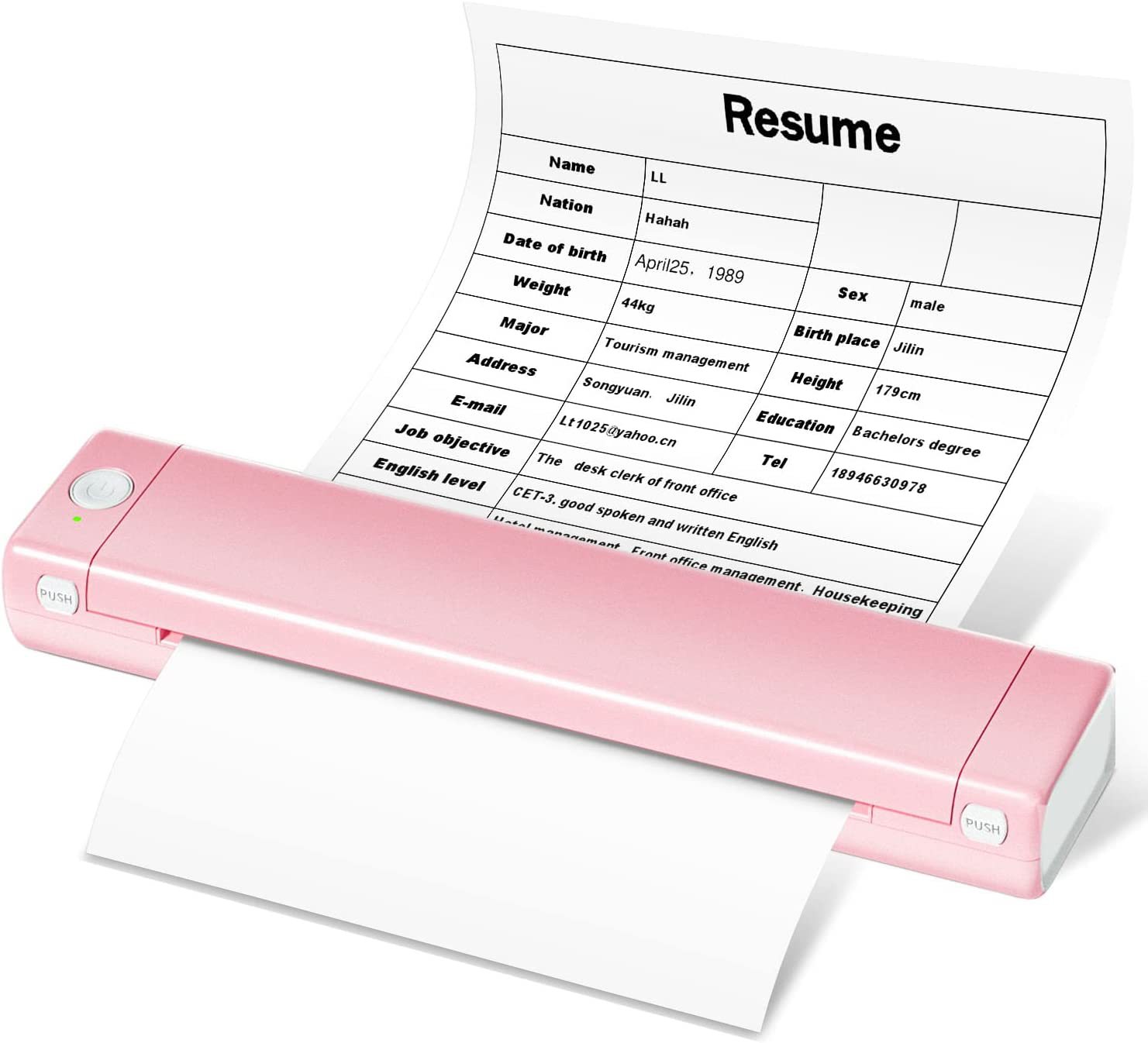 Small Mini Homework Paper Ink-free Office Portable A4 Thermal Wrong Question Printer - Image 8