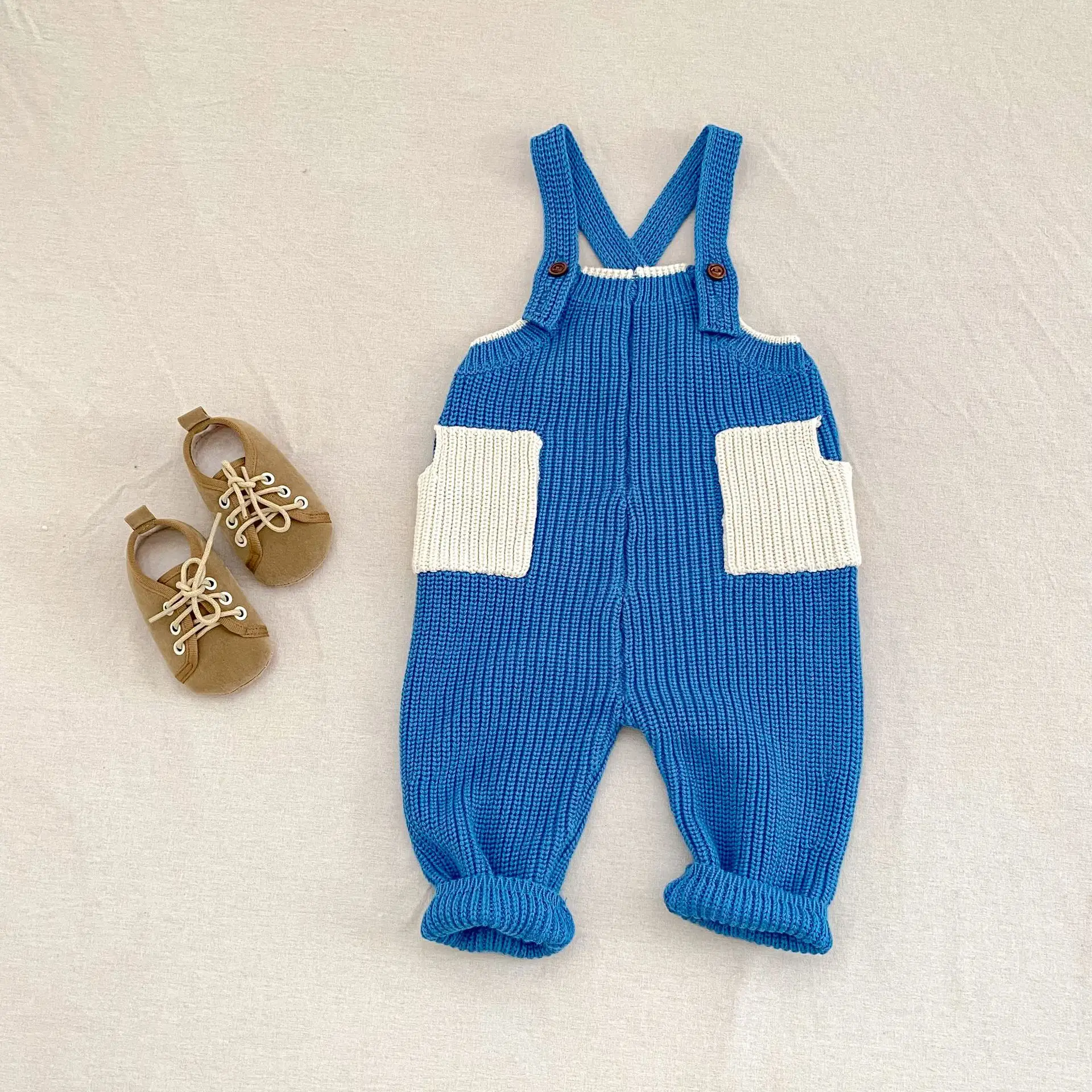 New Knitted Suspender Long Climbing Double Pocket