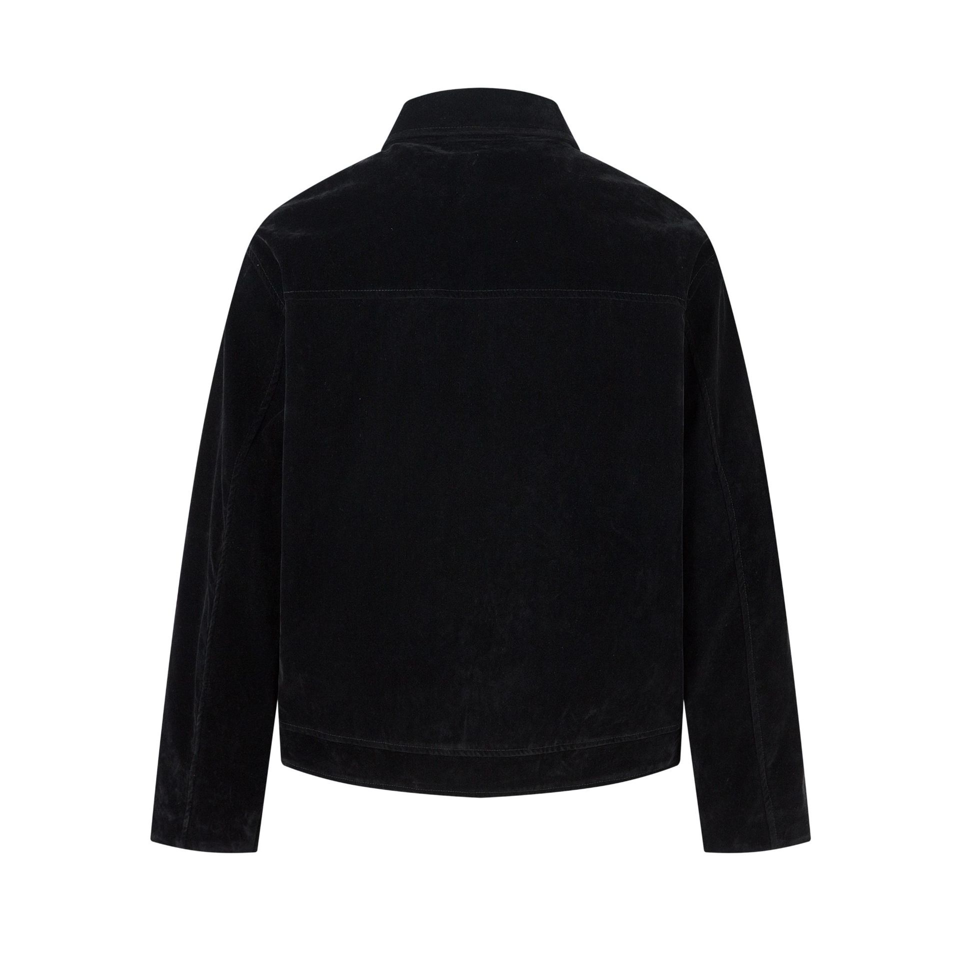 Deconstructed Jacket Design Mens Cropped Relaxed-fit Casual Outerwear