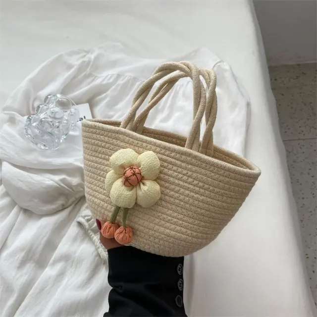 Women's Summer Special interest Design Casual Woven Bag Beige - Shop at LoveMi
