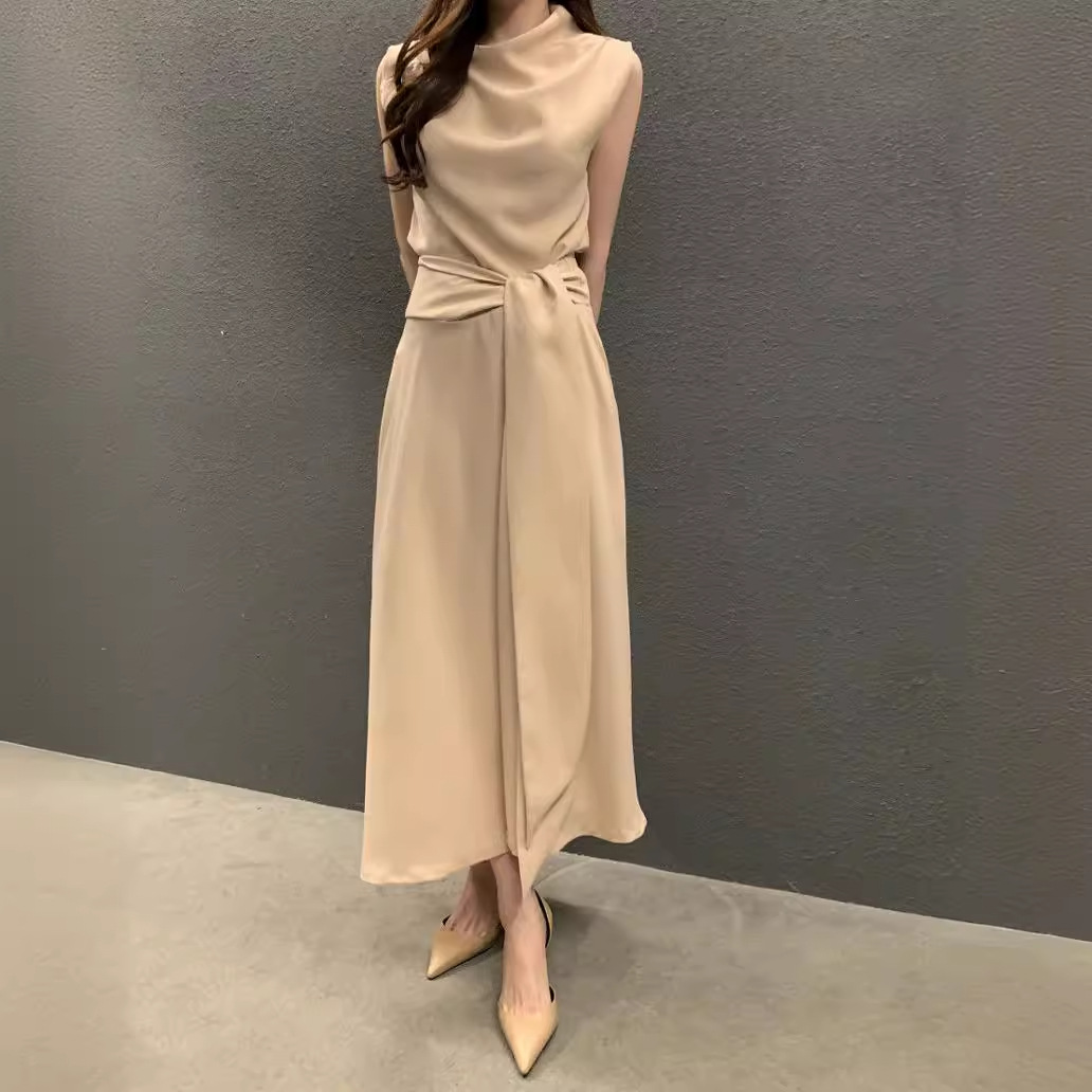 Hei Hei Collar Strap Waisting Sleeveless Vestdress