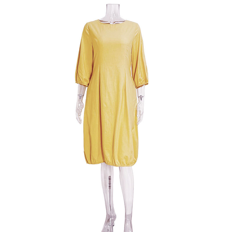 Linen Loose Dress Women's Clothing