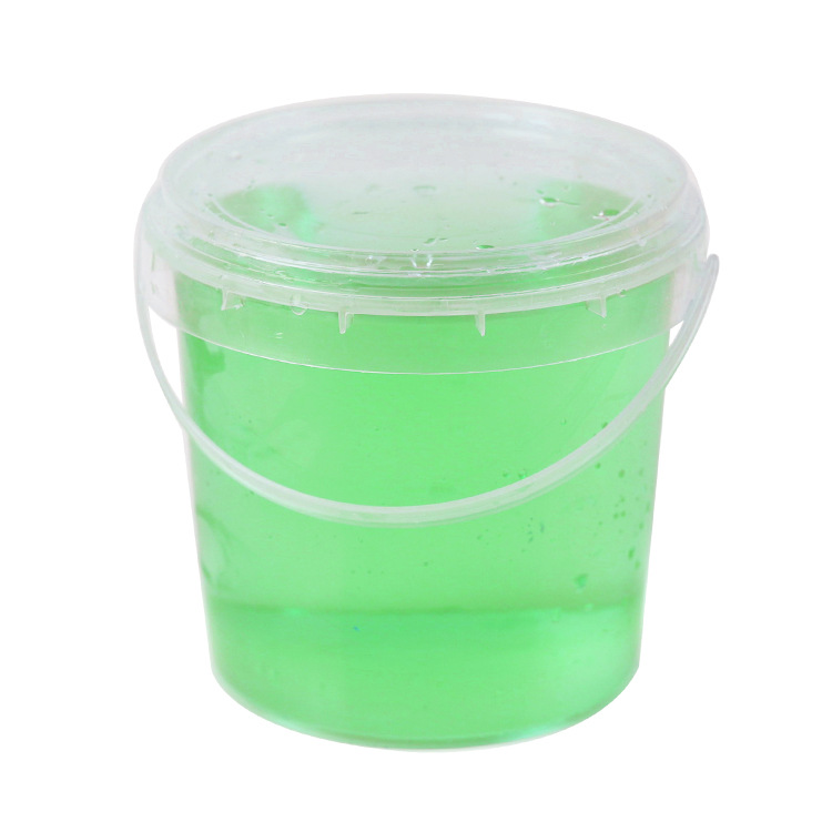 Food Transparent White 1 Liter Plastic Storage Bucket - Image 2
