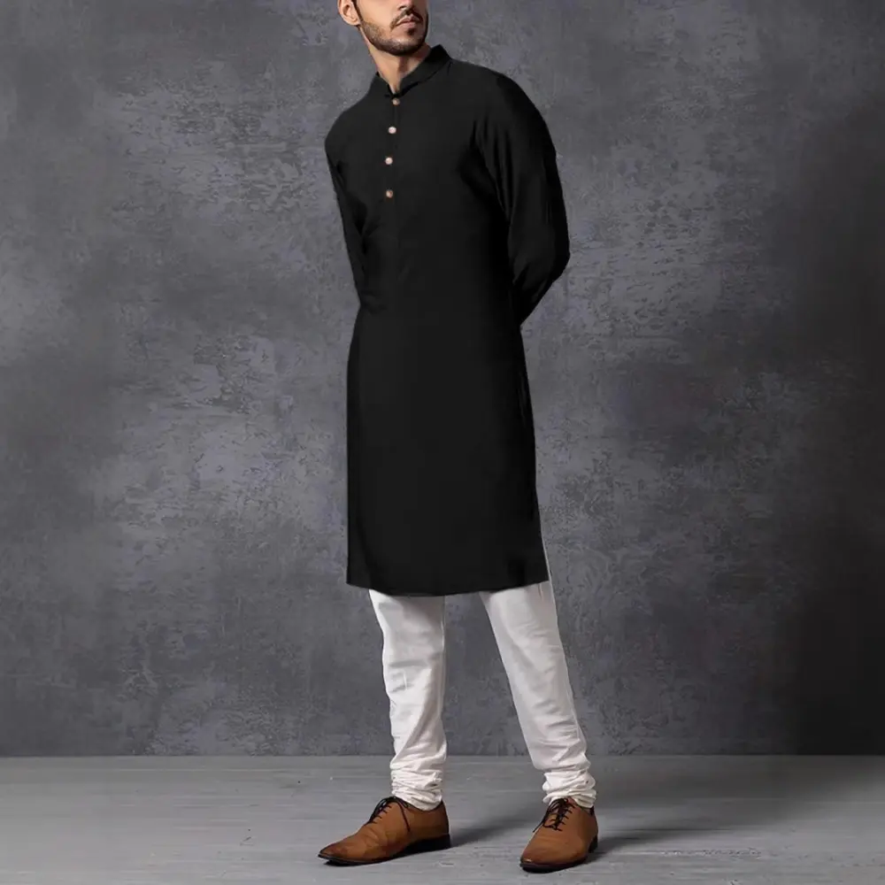 Men's Solid Color Long Sleeve Casual Slim Fit Business