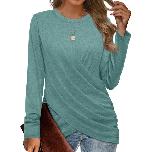Women's T shirt Casual Round Neck Cross Xbcx005 - Shop at LoveMi