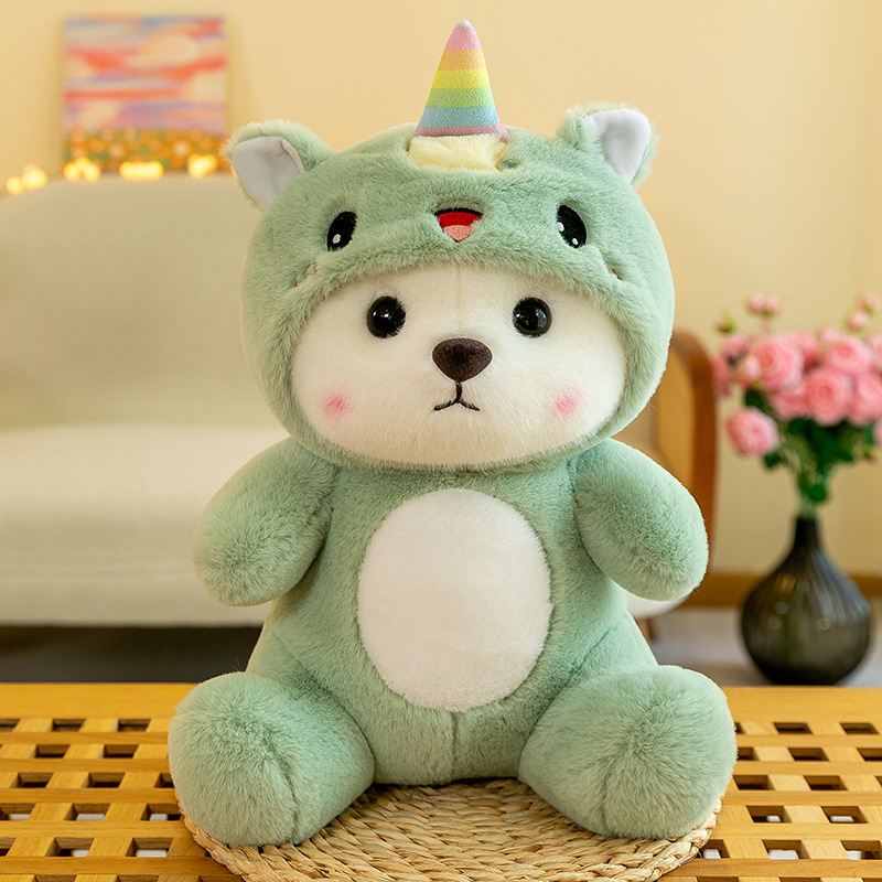 Colorful And Cute Strawberry Bear Plush Doll