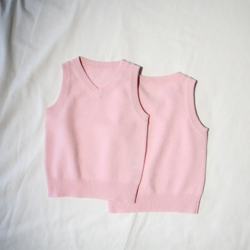 Boys' Casual Sleeveless Cashmere Vest