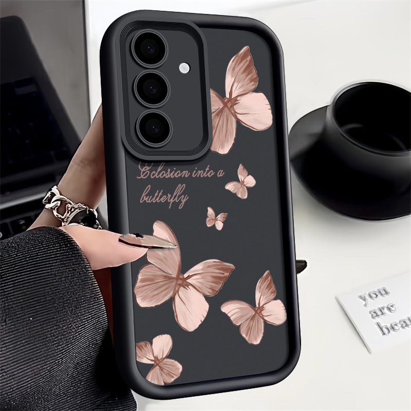Anti-fall Ladder Graffiti Letter Painted Butterfly Phone Case - Image 4