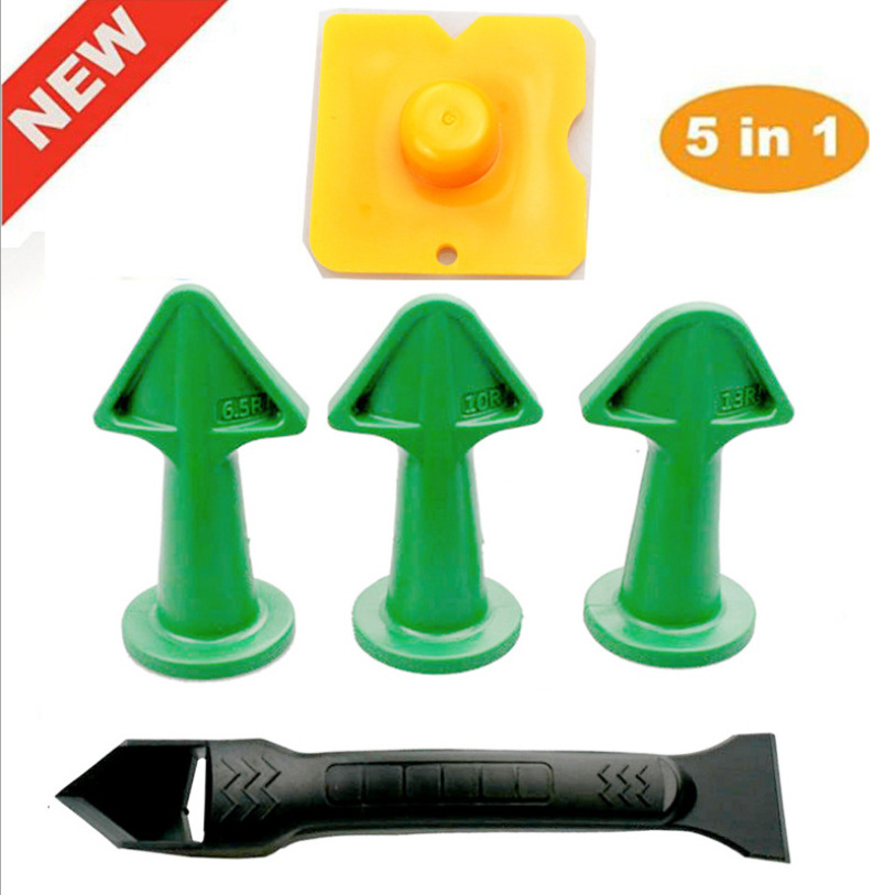 Caulking Nozzle Pointed Spatula Scraper Grout-sealing Nozzle Five-piece Set - Image 4