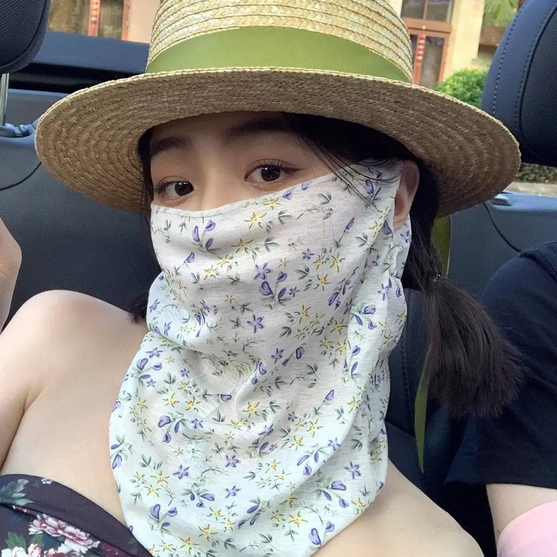 Summer Full-Face Sun-Protective Mask For WomenUltraviolet Protection For Driving And Cycling