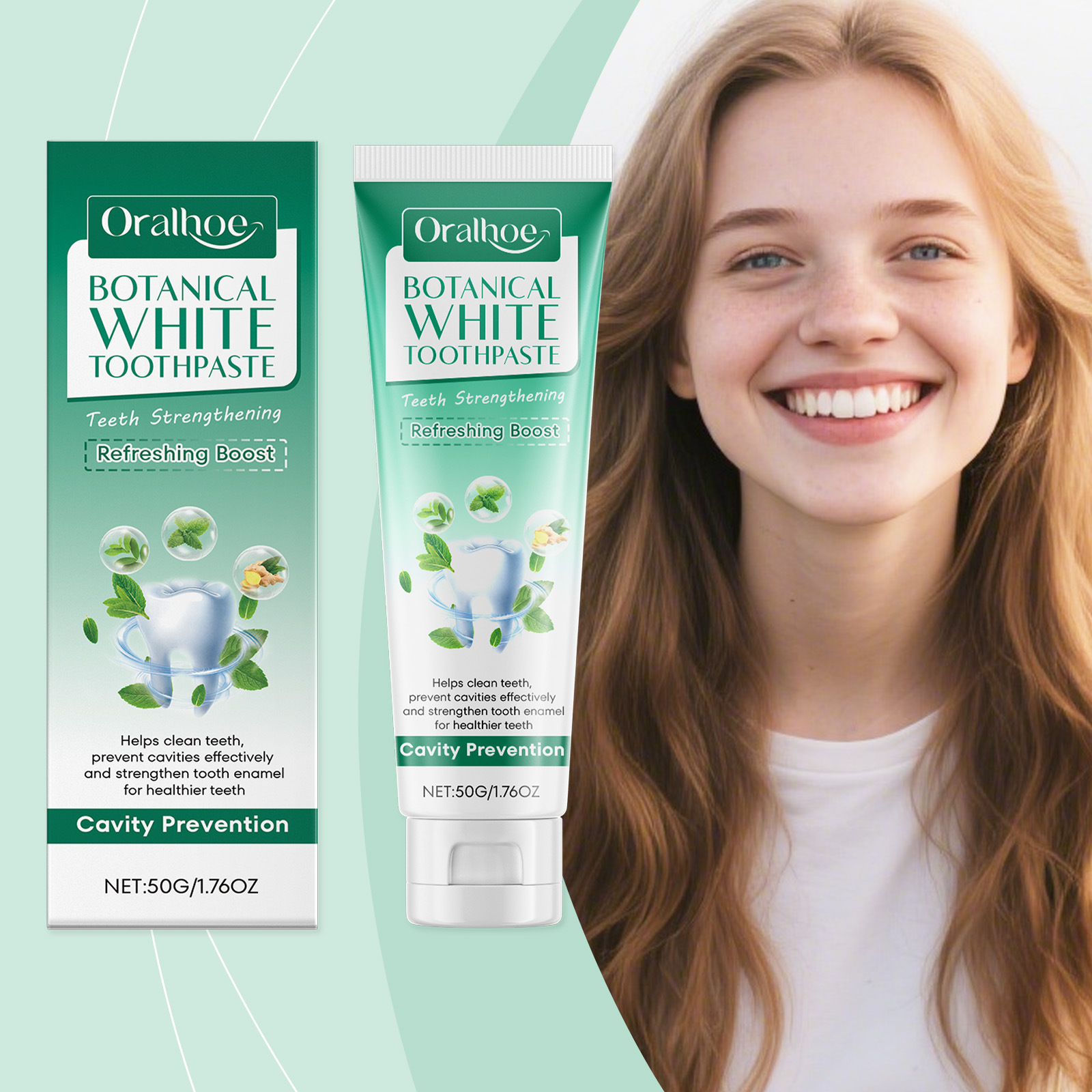 ORALHOE Toothpaste Cleaning Oral Care Teeth Gum Care Mint Toothpaste