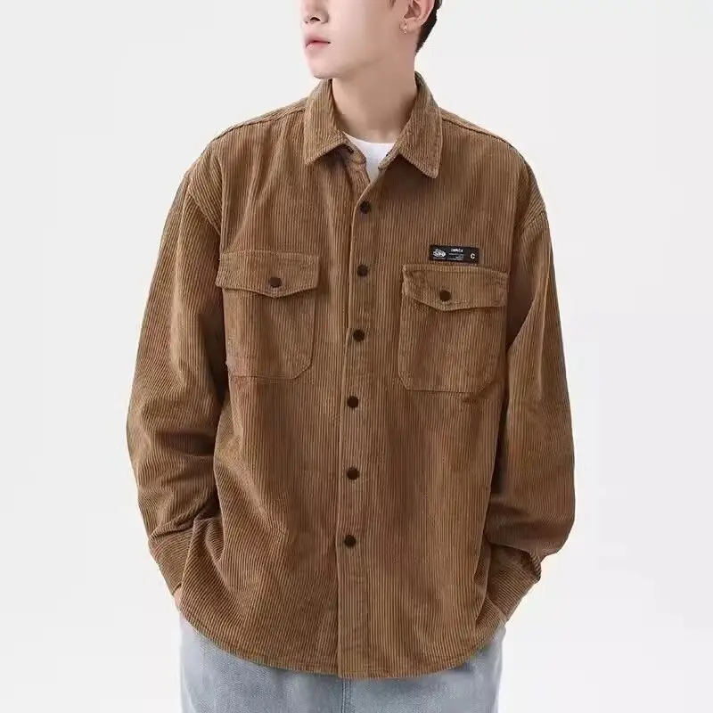 Springautumn Corduroy New-style Loose-fit Casual Retro Versatile