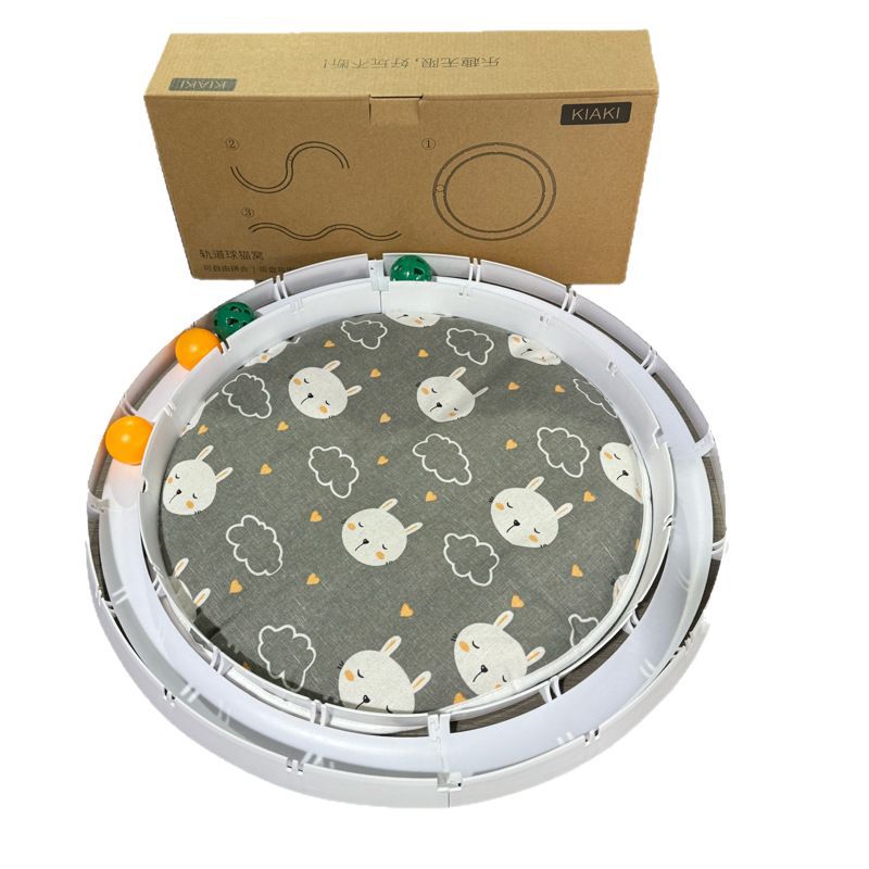 A Fun-to-assemble Track Ball Pet Bed To Keep Your Pet Entertained