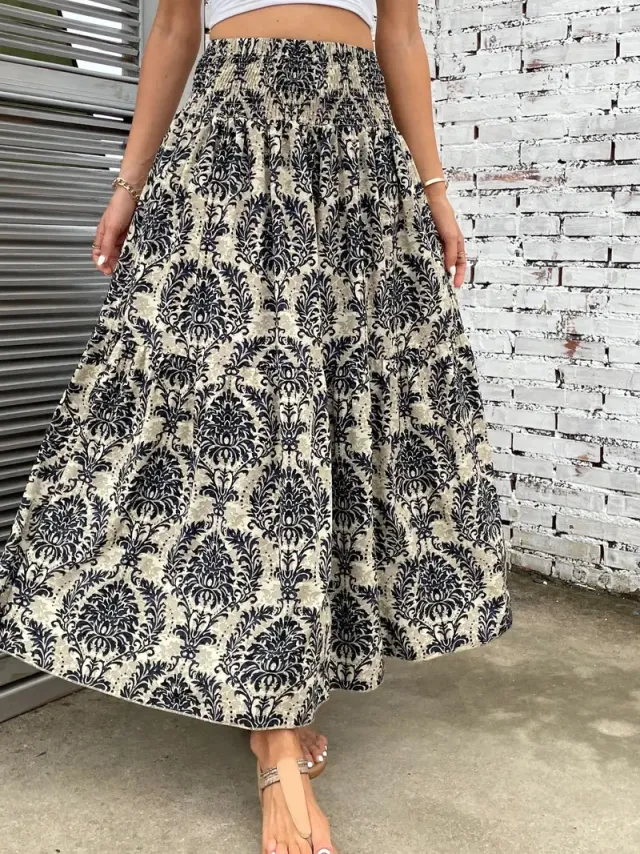Summer Women's Comfort And Casual Beach Print Skirt 4Color Xl - Shop at LoveMi