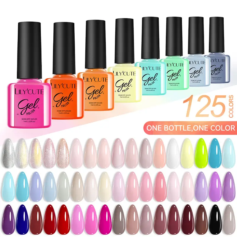 Solid Color UV Polish Glitter Suit