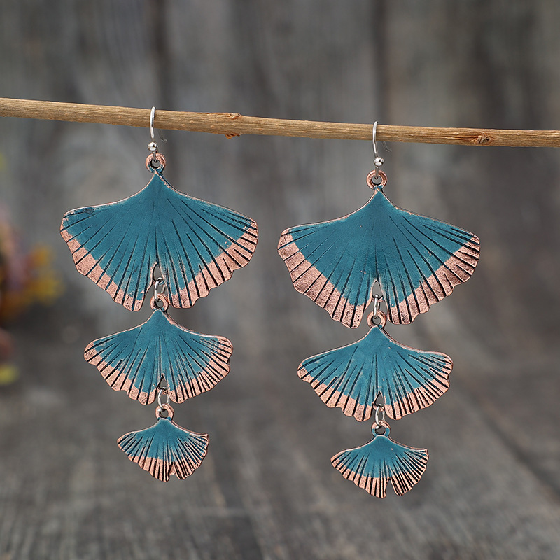 Vintage-style Multi-layer Alloy Earrings For Women