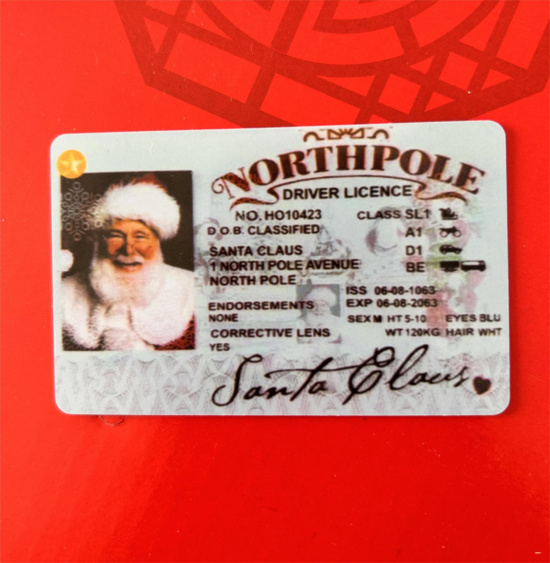 Title 4, Christmas Gift For Children Sled Driving License