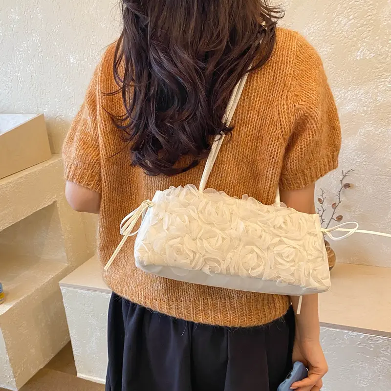 Cute Floral Single-shoulder Tote Bag