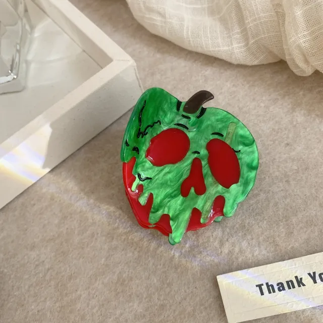 Acetic Acid Grip Halloween Wizard Hat Skull Back Broom Festival Hair Accessories Skull Apple - Shop at LoveMi