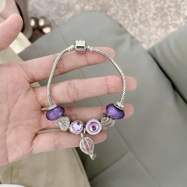 New Panjia Style Beaded Purple Hot Air Balloon Bracelet For Women Purple - Shop at LoveMi