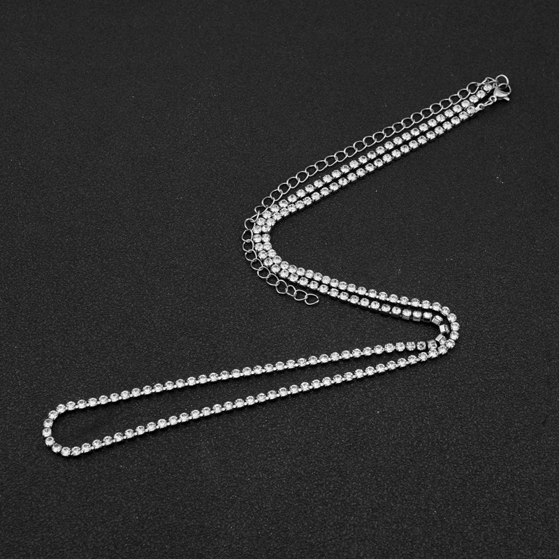 Waist Chain White Diamond