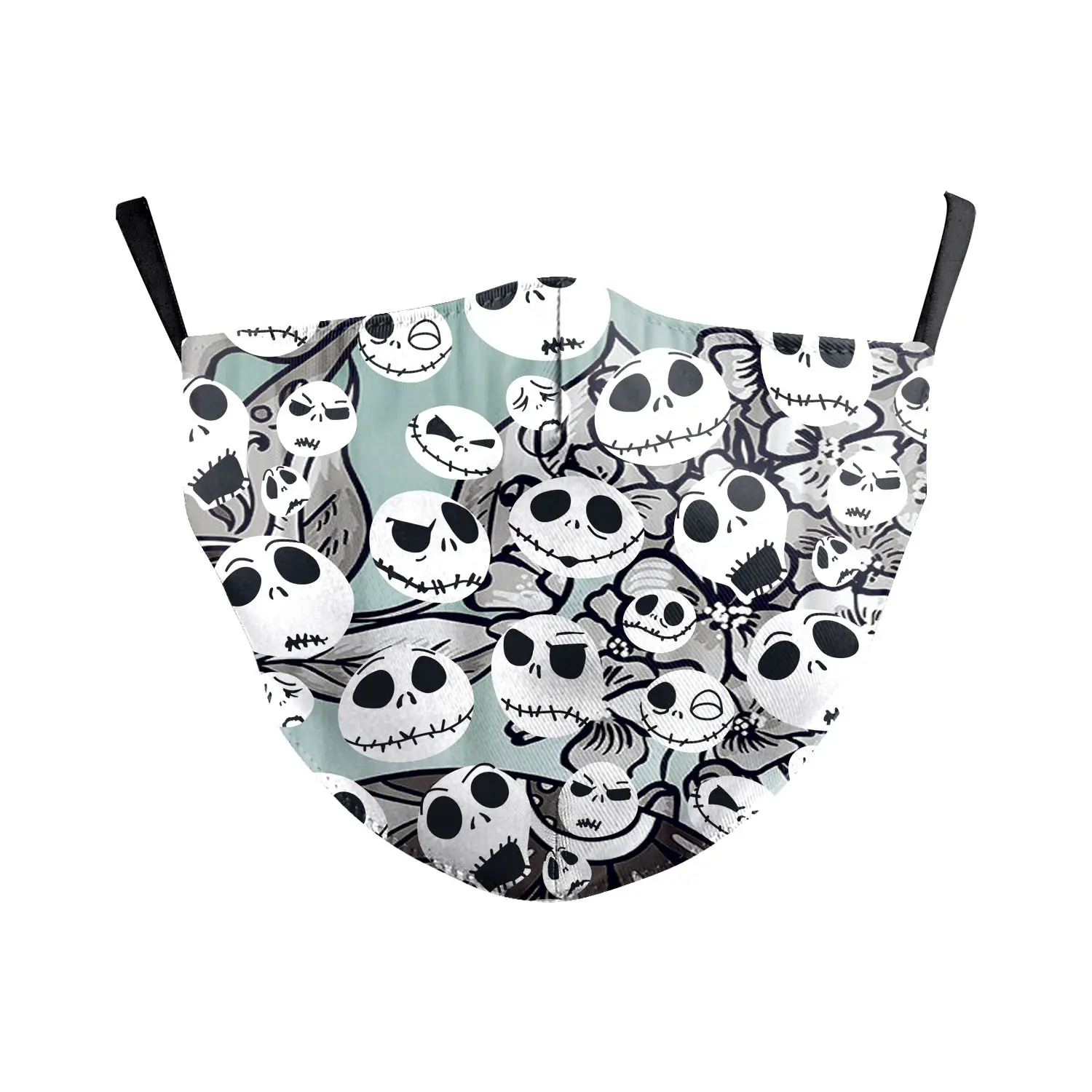 Wanfestival Skull Clown Digital Printing Double-layer Dust