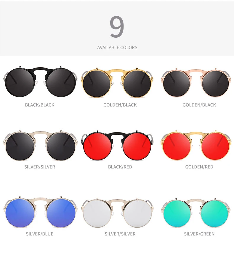 Title 3, Round frame flip sunglasses