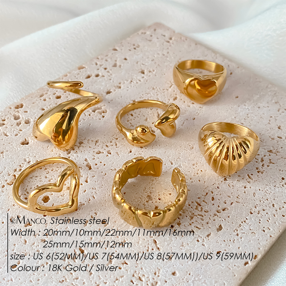 European And American Fashion Stainless Steel Ring For Women