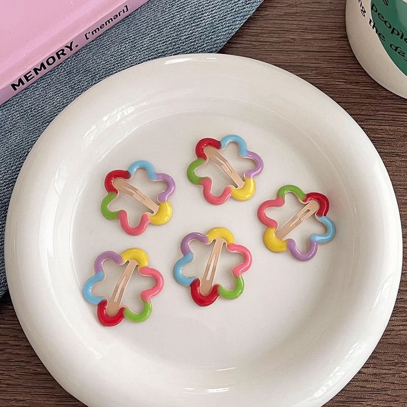 2 Rainbow Flower 3cm5PCS