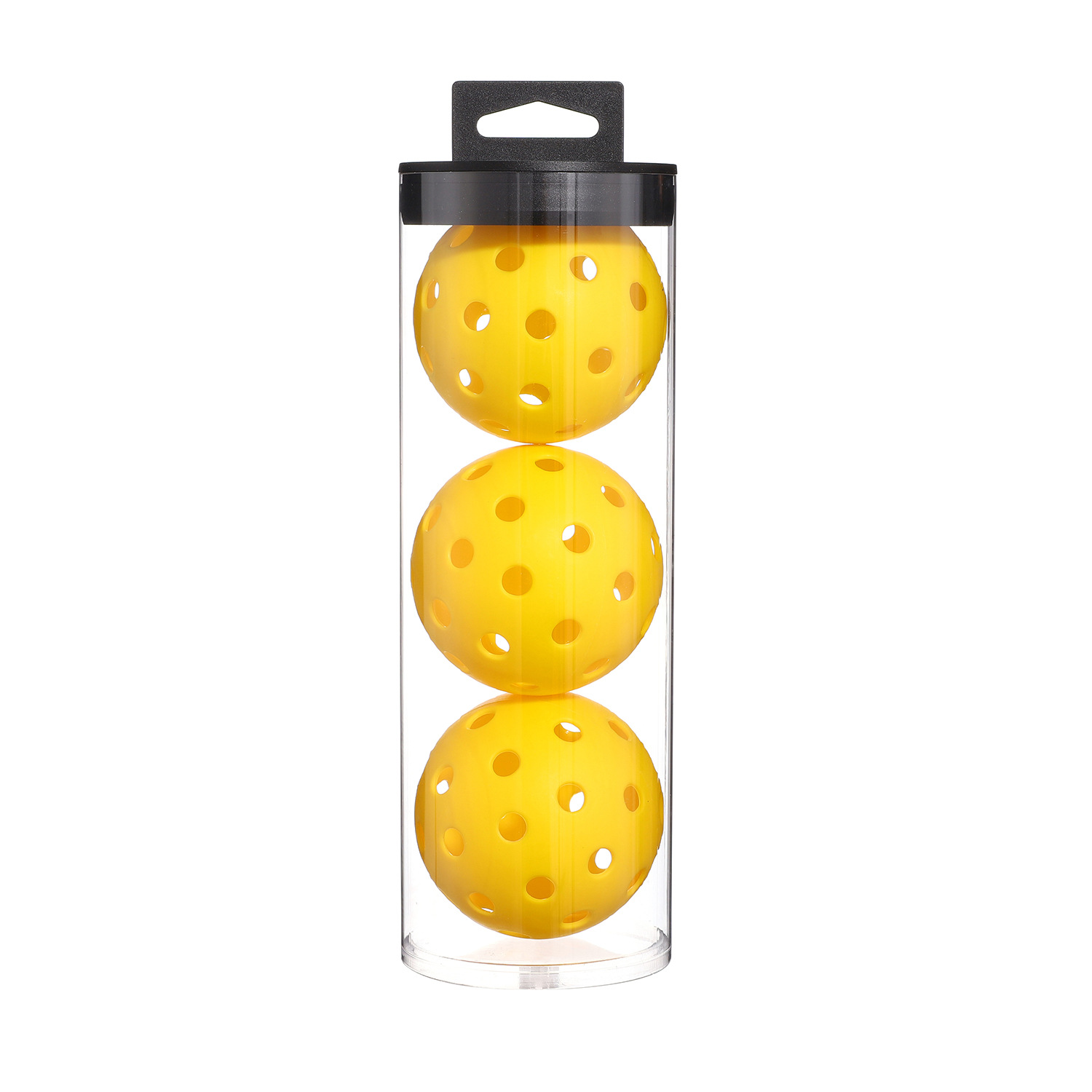 Three yellow balls