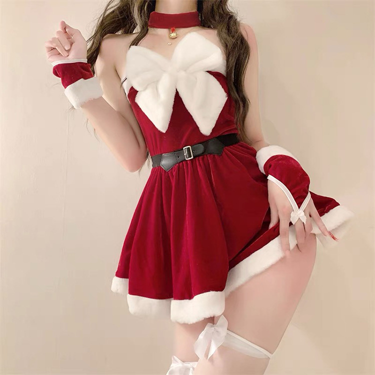 Christmas Clothes Women's Performance Costumes Cos Uniform Suit Stockings Average Size - Shop at LoveMi