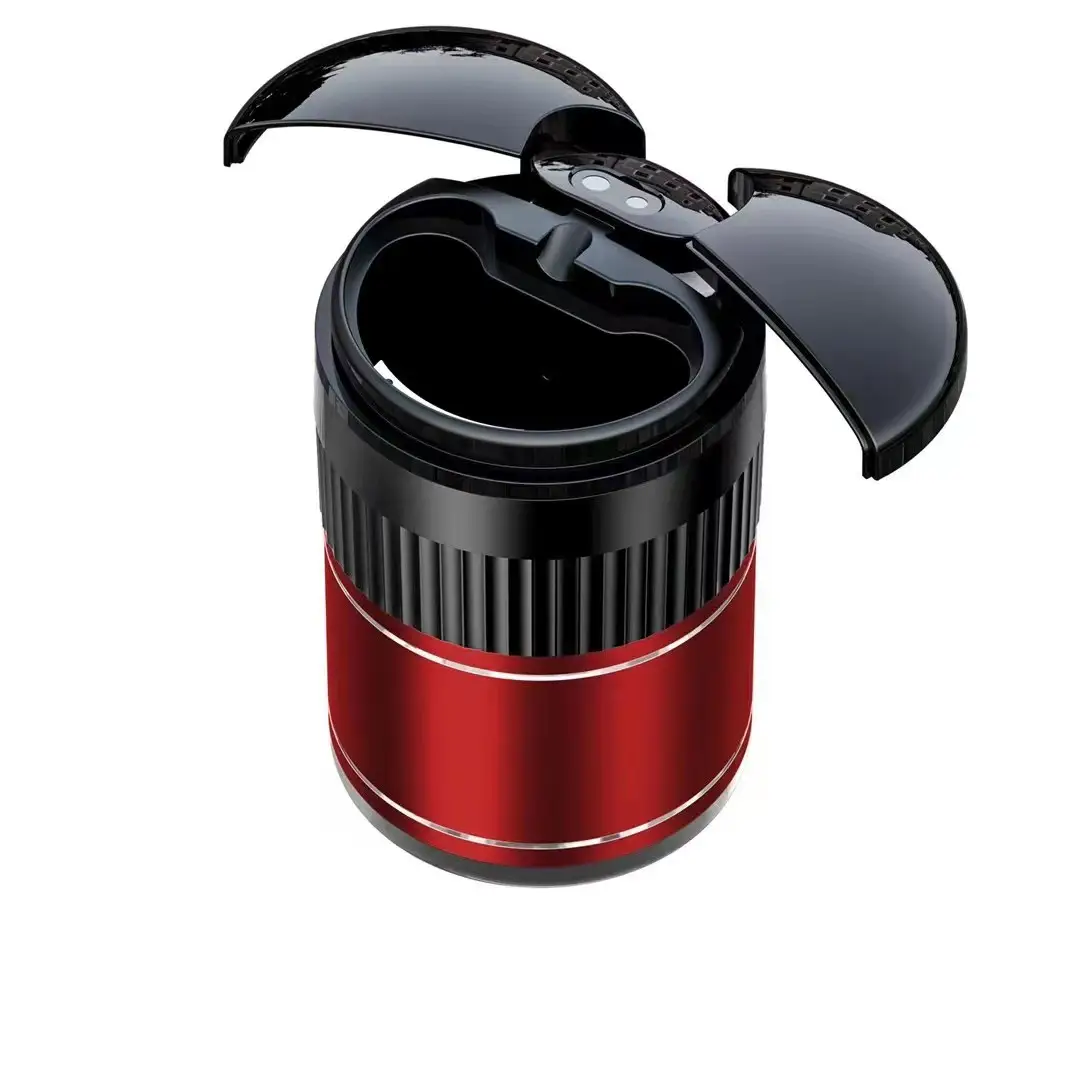 Car Automatic Sensing Touch Infrared Smoking Metal Smart Ashtray With Lid