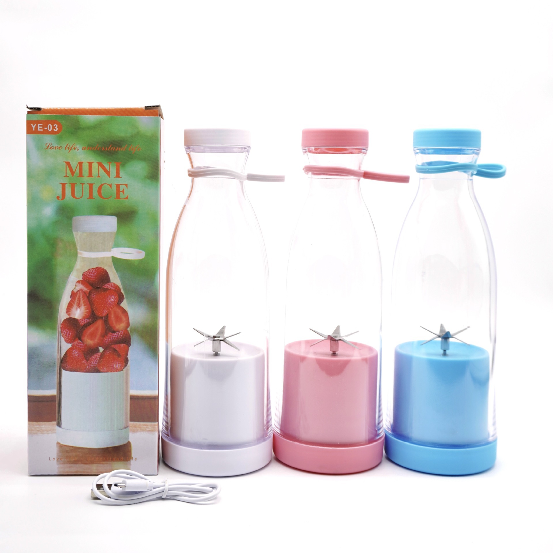 Electric USB Wine Bottle Juicer Cup 6-leaf Cutter Head Household — foto 14