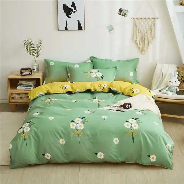 Bedding Pillowcase piece Quilt Cover Bed Four piece Set Daisy - Shop at LoveMi