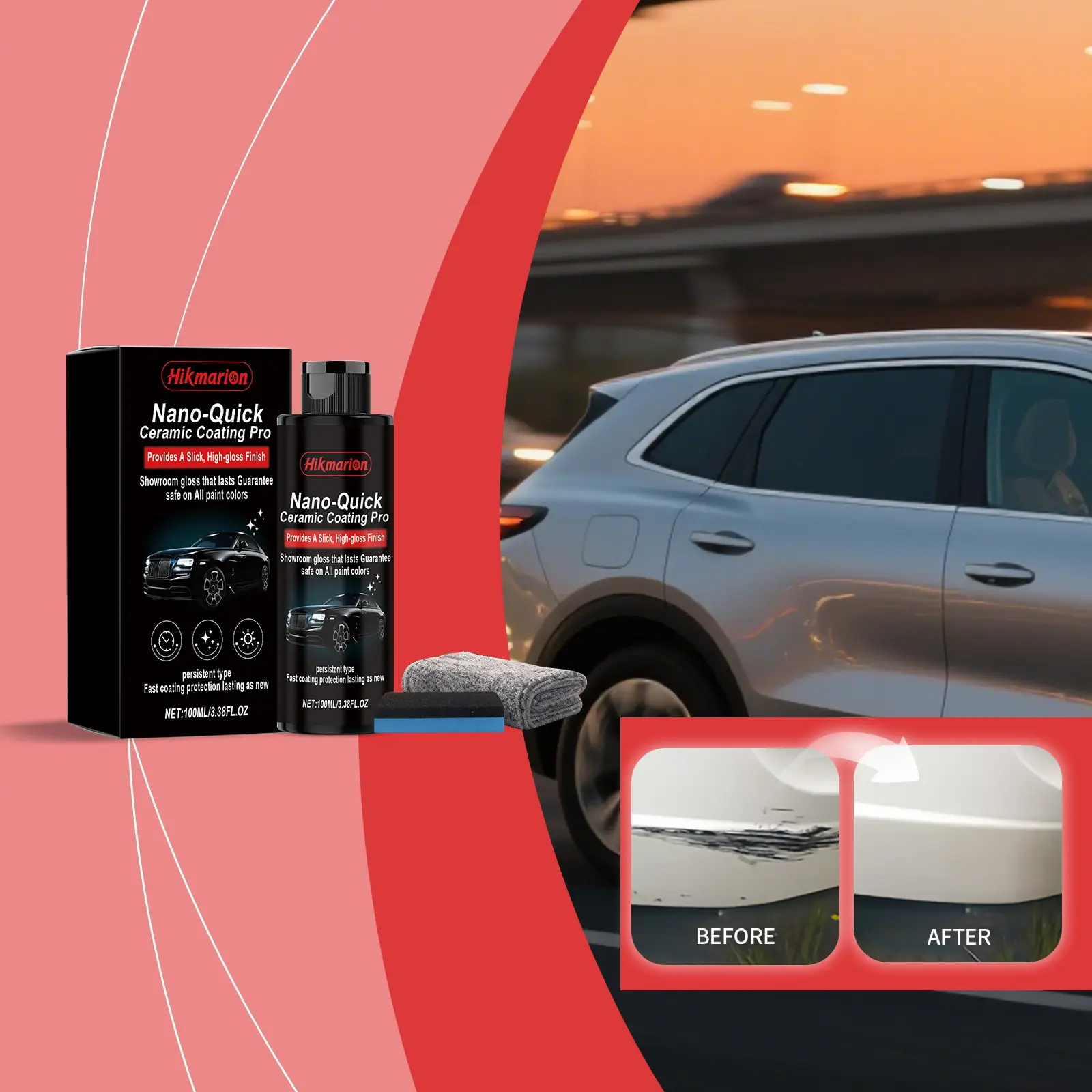 Nano-ceramic Coating Set For Vehicle Surface Protection