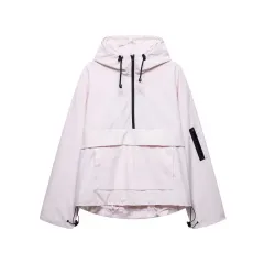 Casual Sports Hooded Jacket Top Outdoor Jacket Coat - Light Pink - View 1