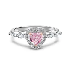 Love 8A Ice Flower Cut High Carbon Diamond Wedding Ring - Platinum - View 1