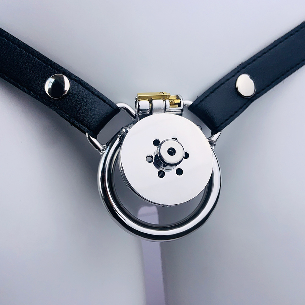 Arc Ring Wear Suit Single And Double Stainless Steel Negative Series Men's Chastity Lock 18