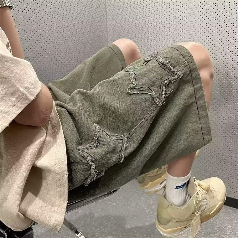 Loose Hole Slim Fit Summer Thin Bermuda Shorts