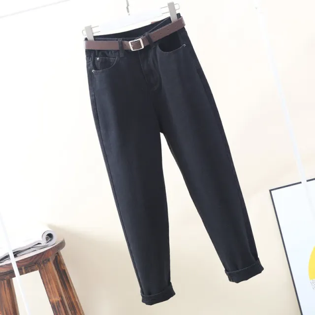 High Waist Harem Jeans Women's Autumn Black - Shop at LoveMi