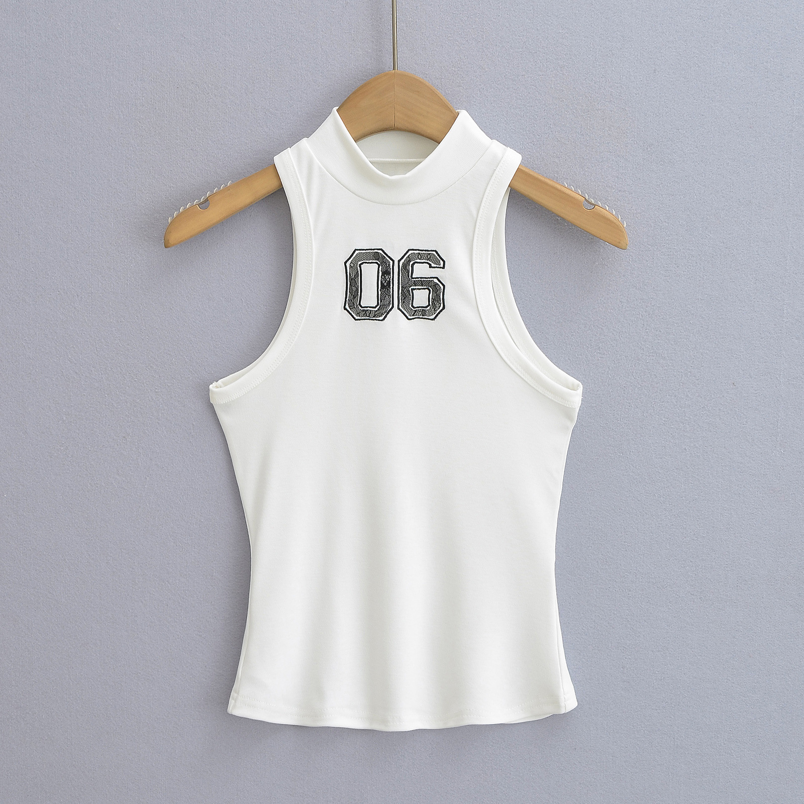 Sport Waistcoat For Women Top Drawstring Low Waisted Shorts White Vest 24152 - Shop at LoveMi