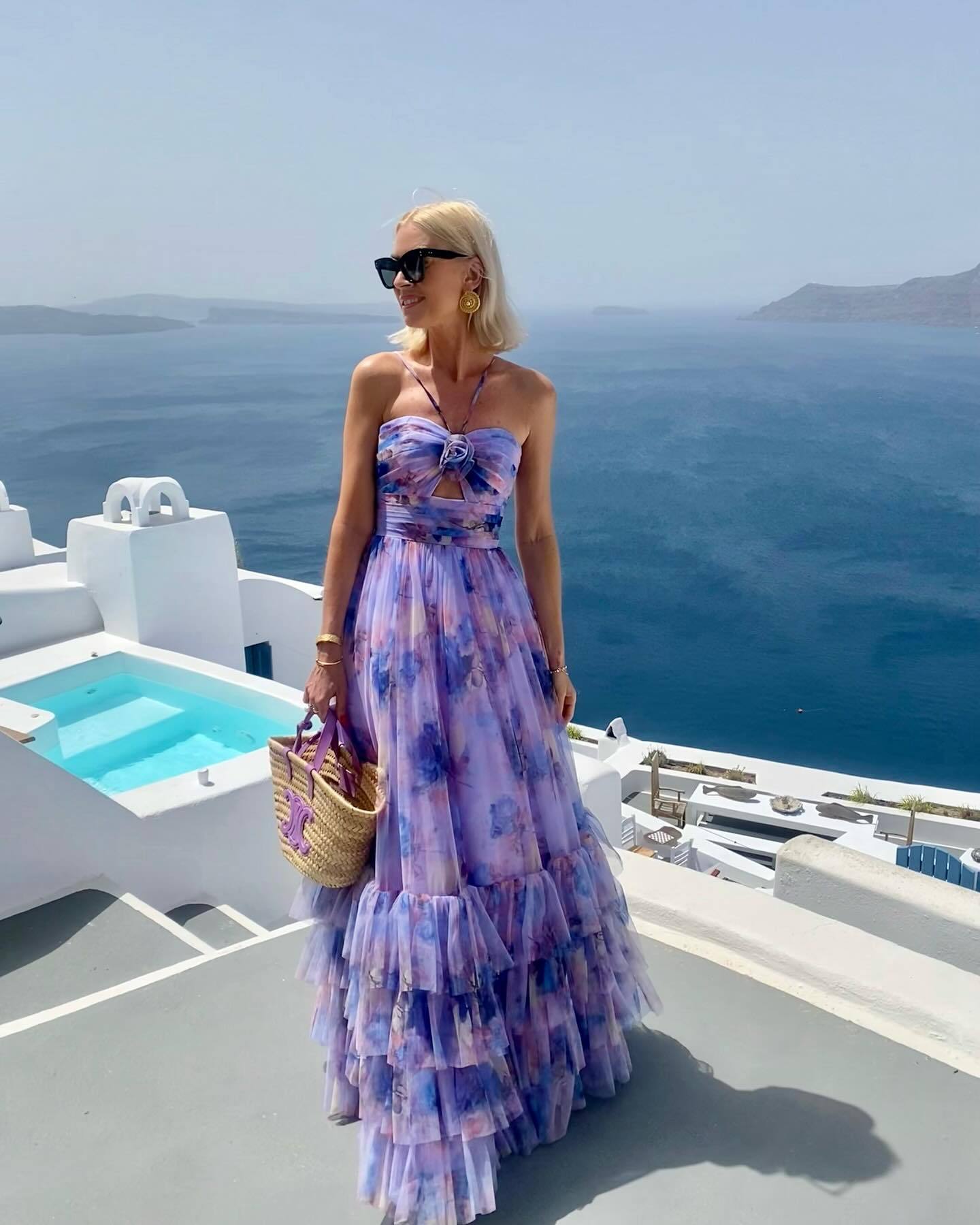 Vacation Style Dopamine Temperament Camisole Dress Light Purple - Shop at LoveMi