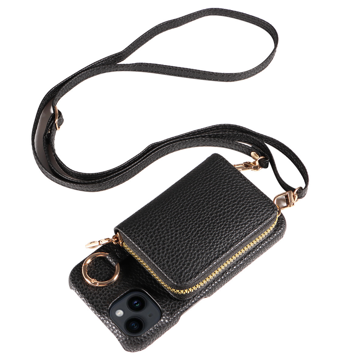 Mobile Phone Protective Case With Built-in Coin Purse, Anti-drop Leather Phone Case