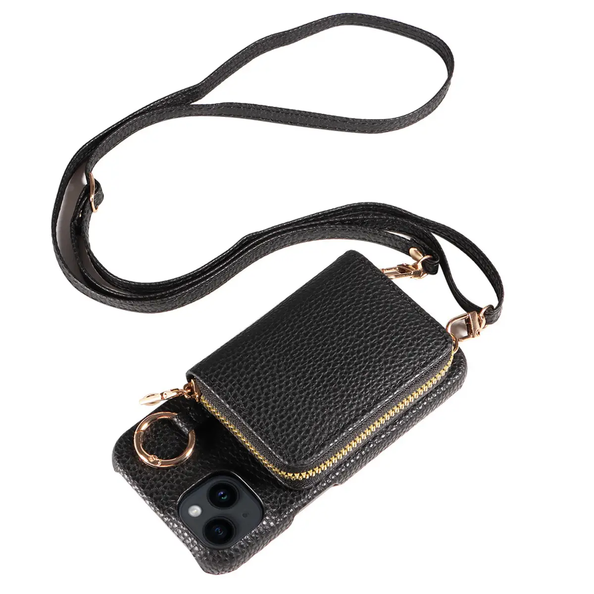Mobile Phone Protective Case With Built-in Coin Purse, Anti-drop Leather Phone Case
