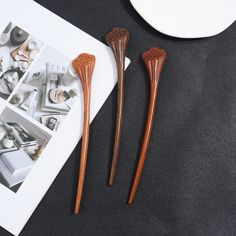 Wooden Women's Chinese Style Headdress Animal Hairpin 20