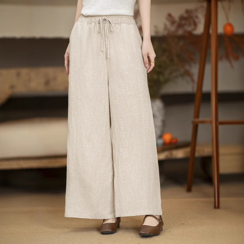 Linen Straight-Leg Pants, picture 2 of 6