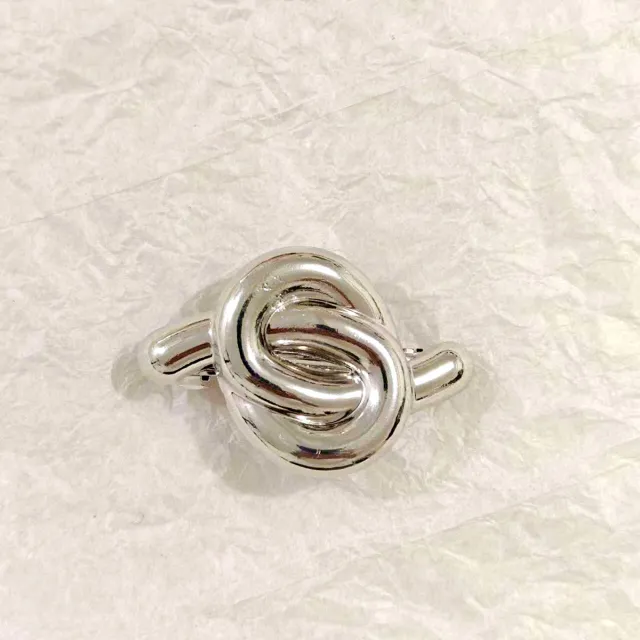 Geometric Metal Concave convex Elastic Temperament Hair Ring Hair Rope Silver Knot Spring Clip - Shop at LoveMi